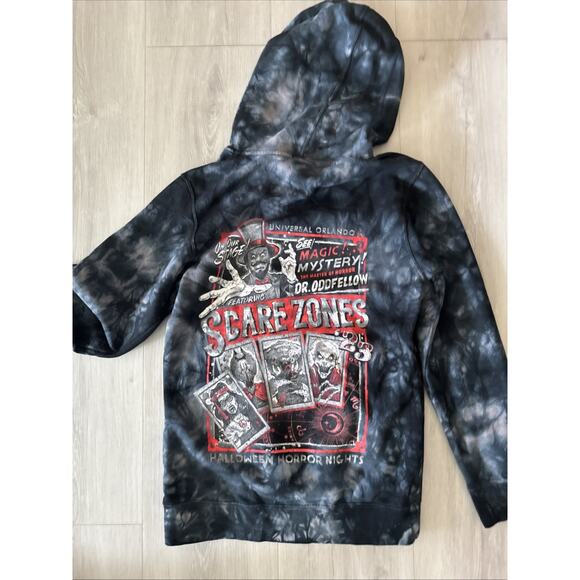 Halloween Horror Nights Hoodie Universal Studios Orlando Scare Zones Small - Picture 8 of 8
